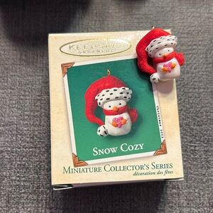 Hallmark Snow Cozy Miniature Ornament